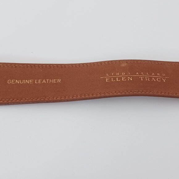 Ellen Tracy tan leather belt. - Picture 3 of 3